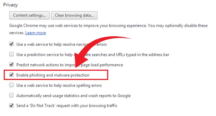How to Enable Phishing and Malware Protection in Chrome?
