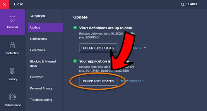 Avast Virus Database Update Sound