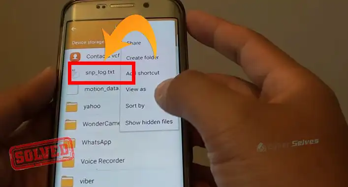 What is Snp_log TXT Android