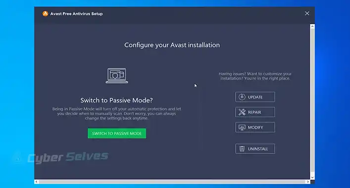 Can’t End Avast Process